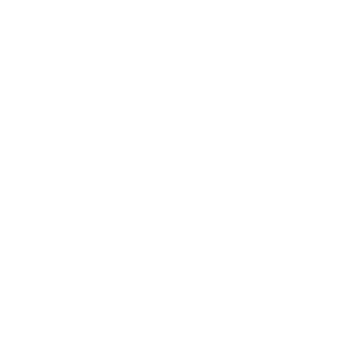 Make Art Not War white wordmark variant for dark garments and surfaces